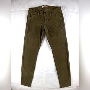 Cabi suede skinny jeans micro ribbed brown women's size 4